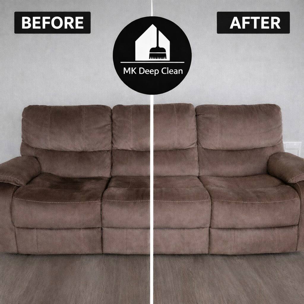 Before and after cleaning result, Central NJ, 2