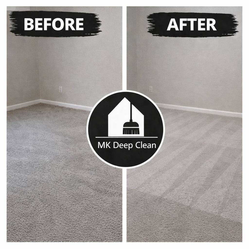 Professional carpet cleaning result